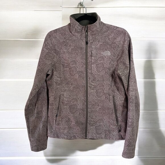THE NORTH FACE Womens Apex Chromium Thermal Jacket Zip Front Jacket Small Brown - Picture 1 of 8